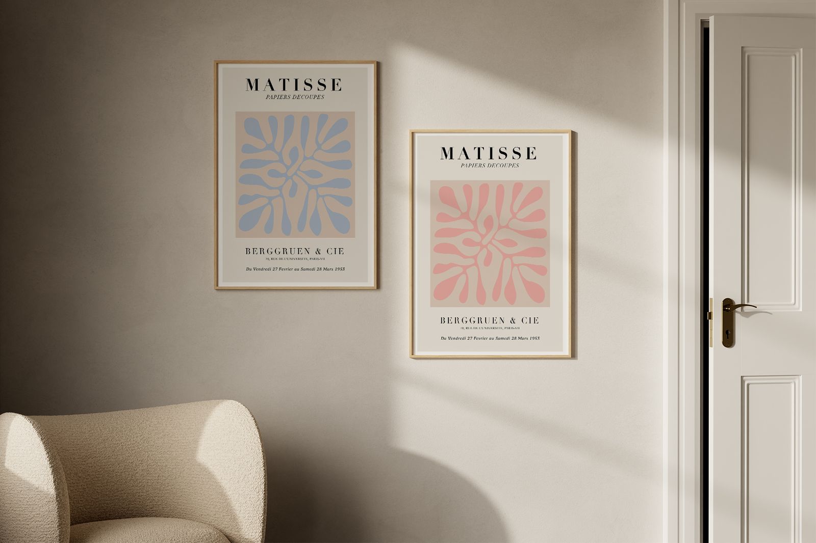 Poster - Matisse Papiers Decoupes / Set van 2