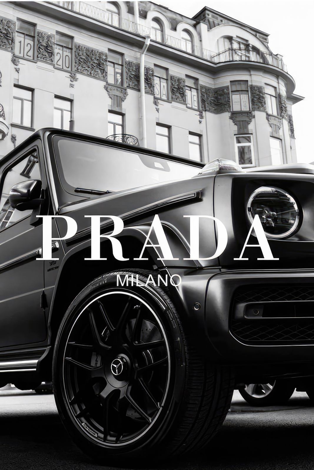 Poster - Prada Milano Auto