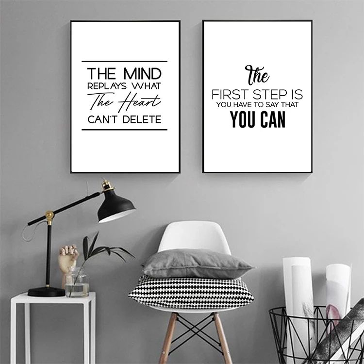 Inspirerende citaat posters - Set van 2
