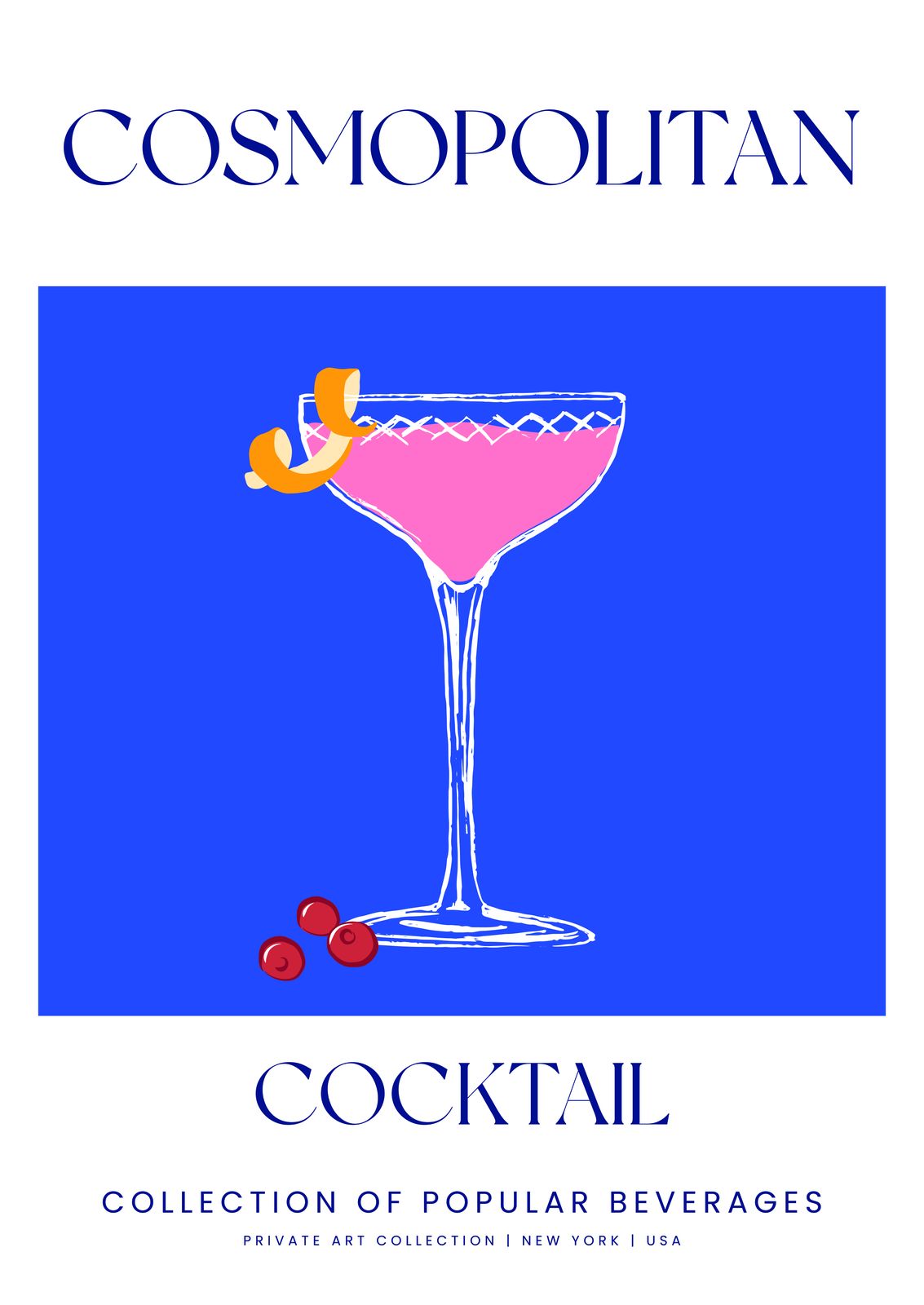 Poster - Cosmopolitan Cocktail