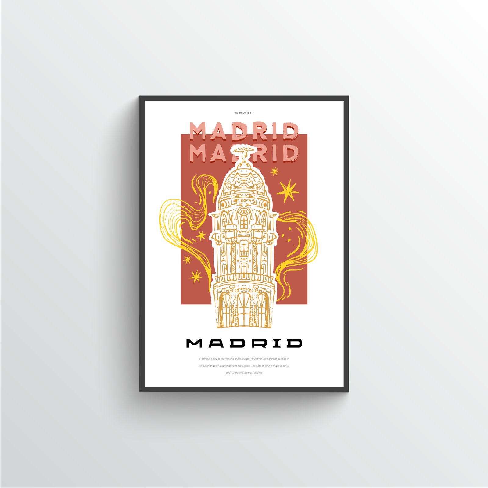 Madrid Architectonische Poster