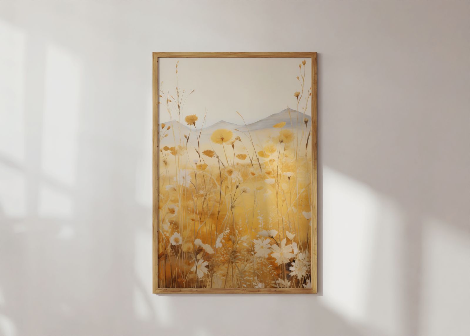Poster - Gele Bloemenweide