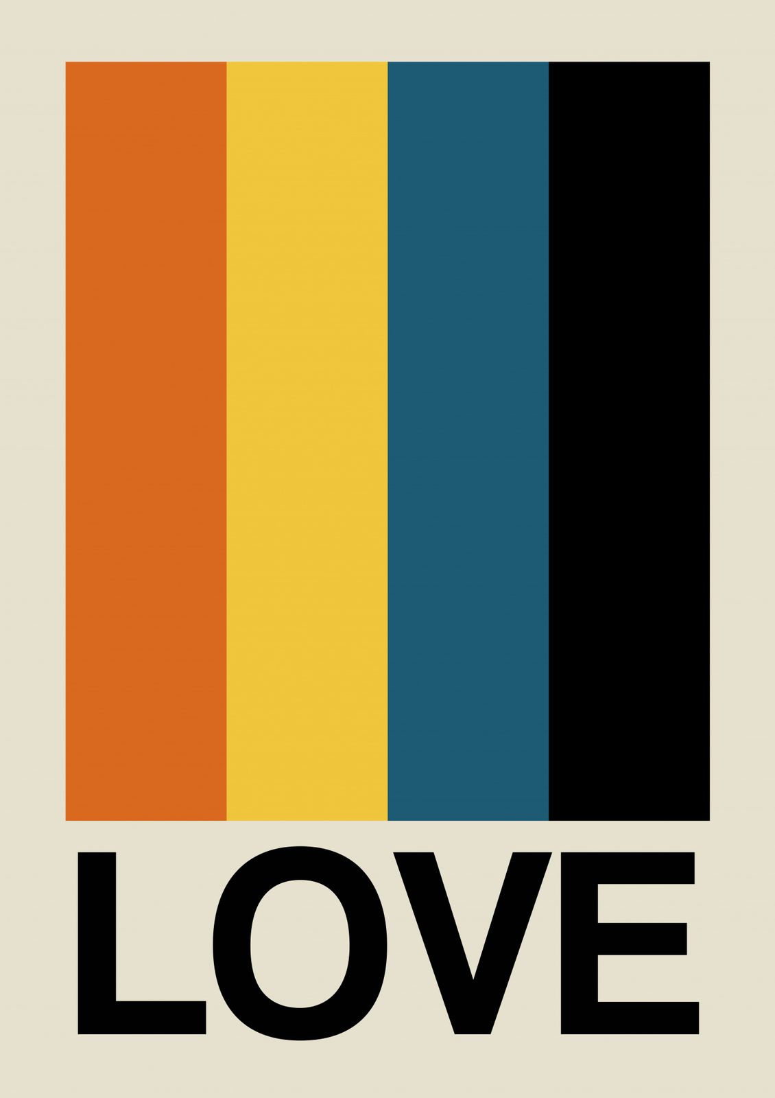 Poster - Liefde Abstract