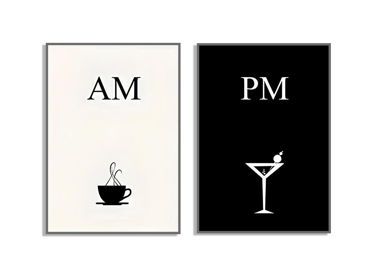 AM PM Poster - Set van 2