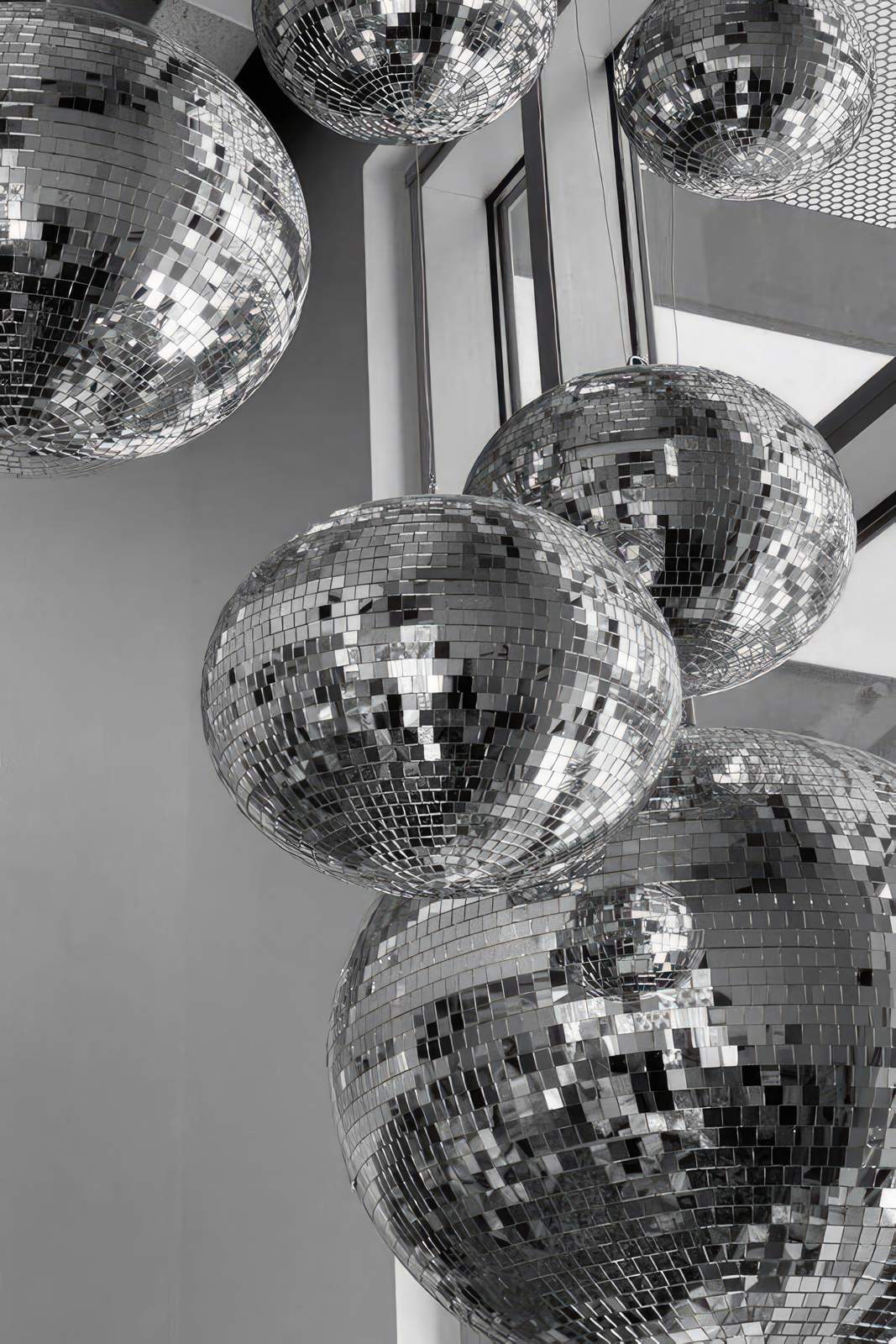 Poster - Glanzende Discoballen