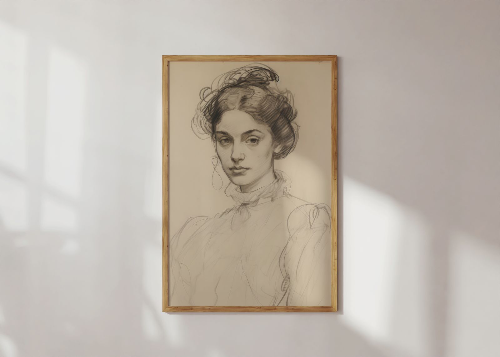 Poster - Elegante Portrettekening