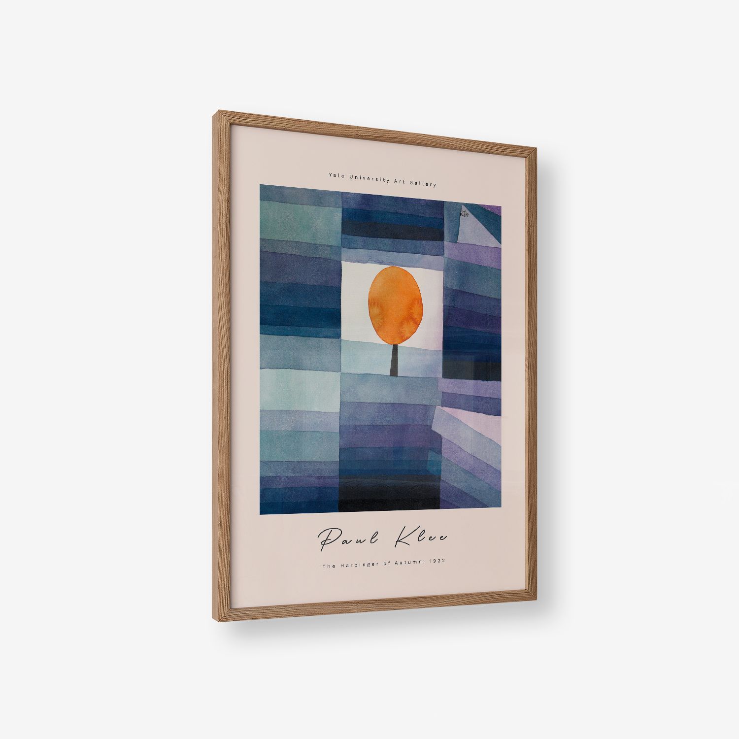 Poster - The Harbinger of Autumn door Paul Klee