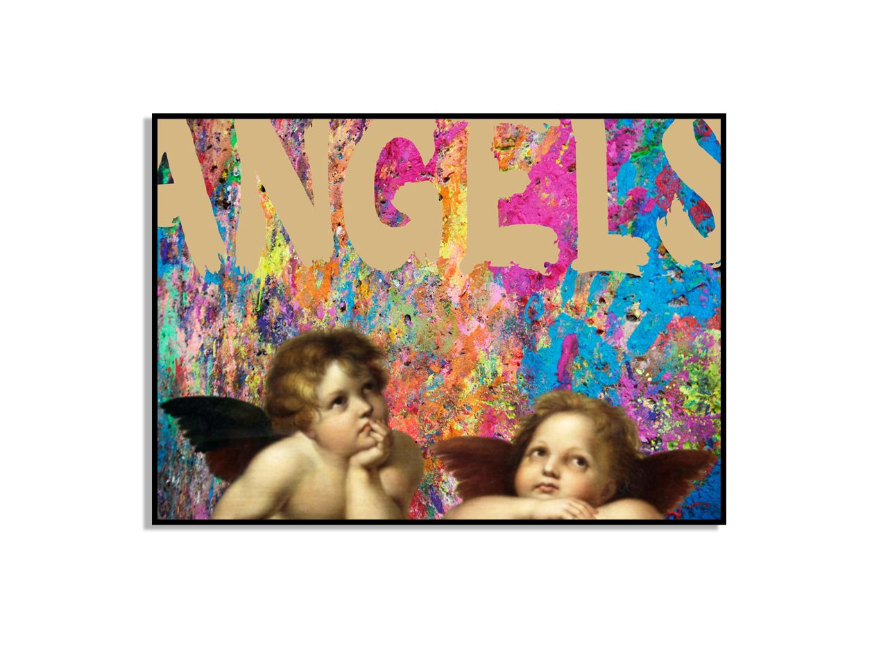 Engelen Kleurrijk Kunstwerk Poster