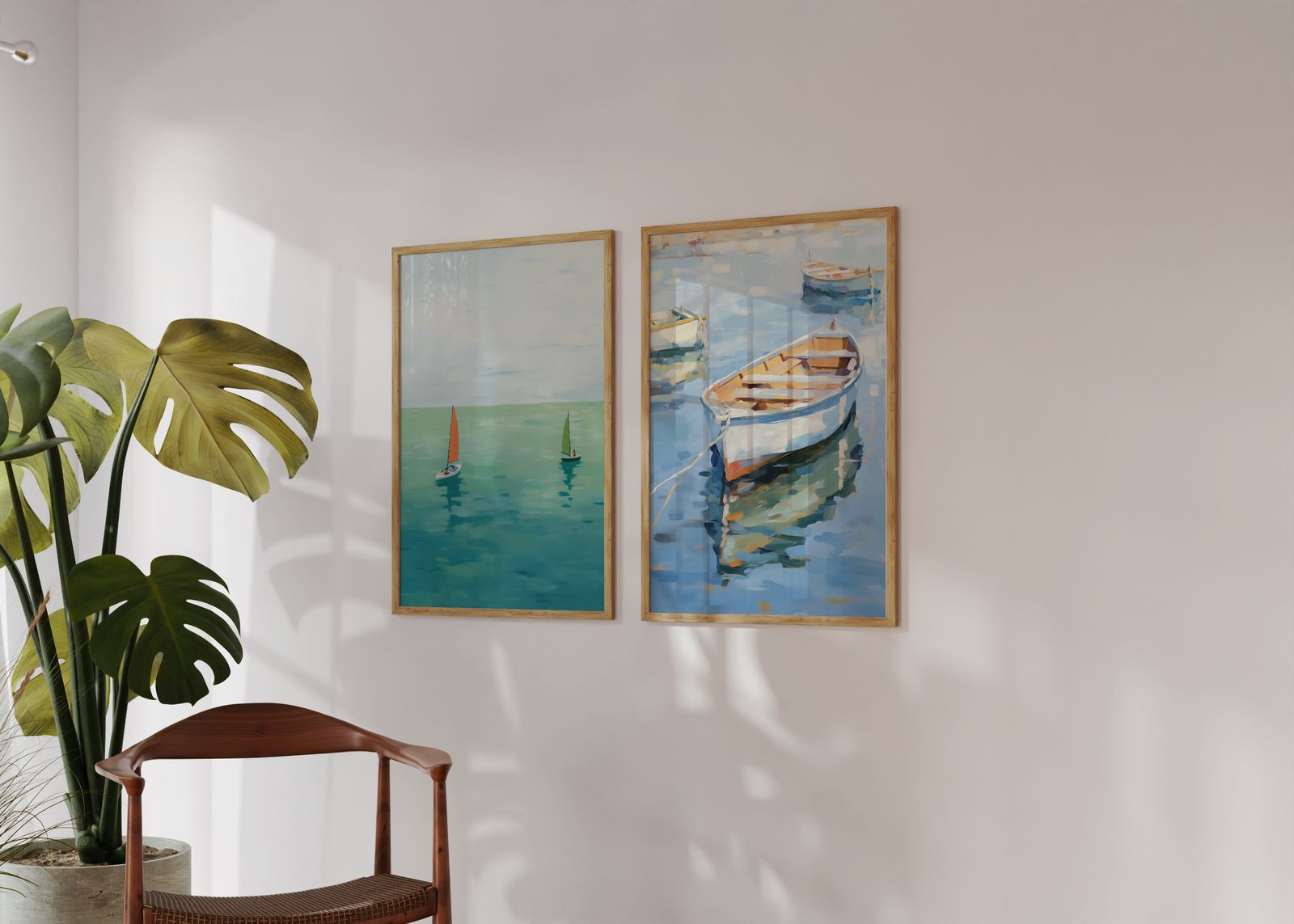 Poster - Zeilboten/Set van 2