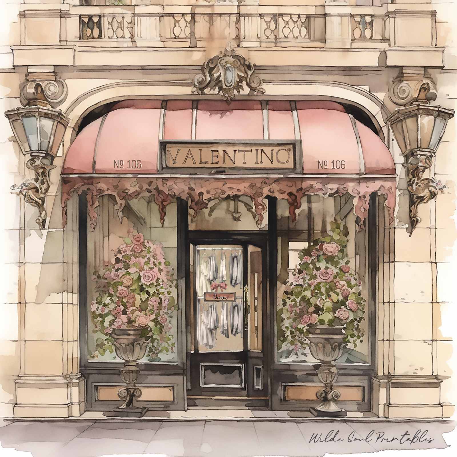 Valentino Storefront Muurposter