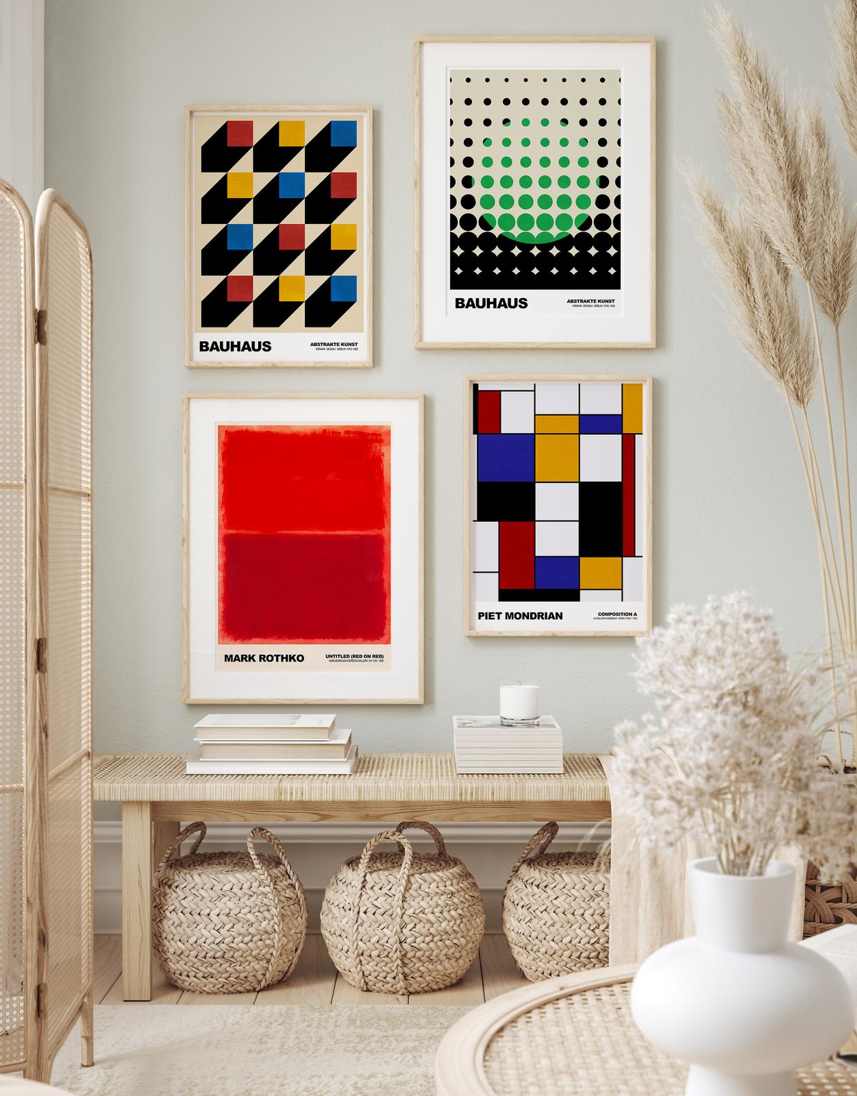 Poster - Bauhaus Art Collection / Set van 4
