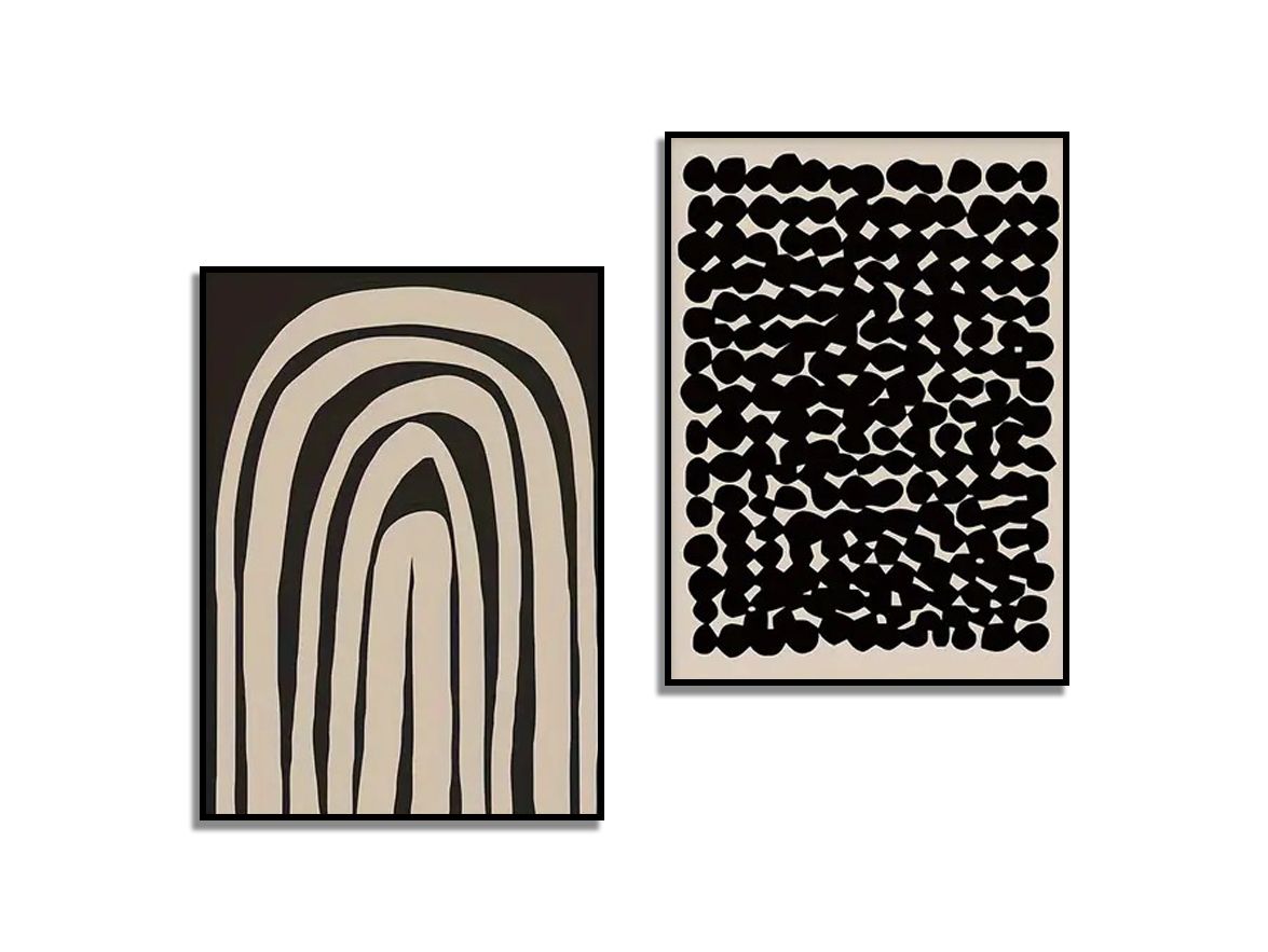 Poster - Moderne Abstracte Kunst / Set van 2