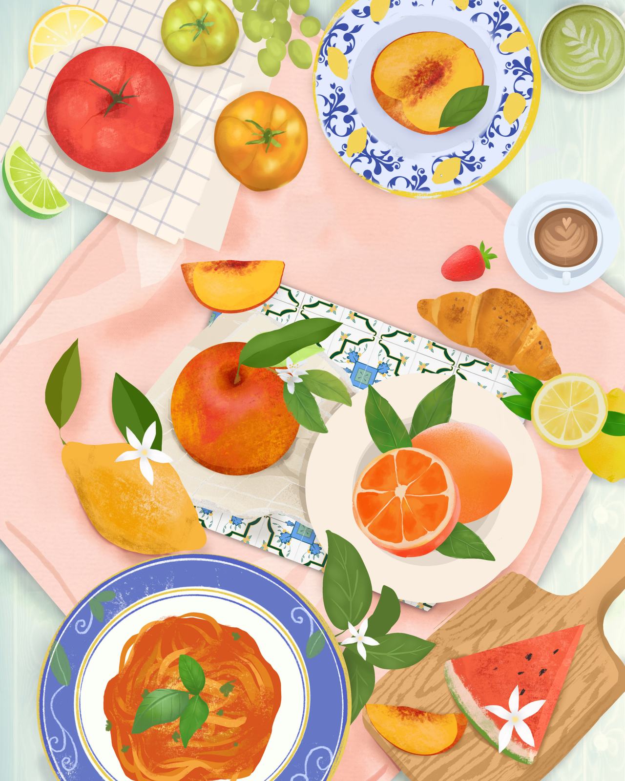 Poster - Levendige Fruitindeling