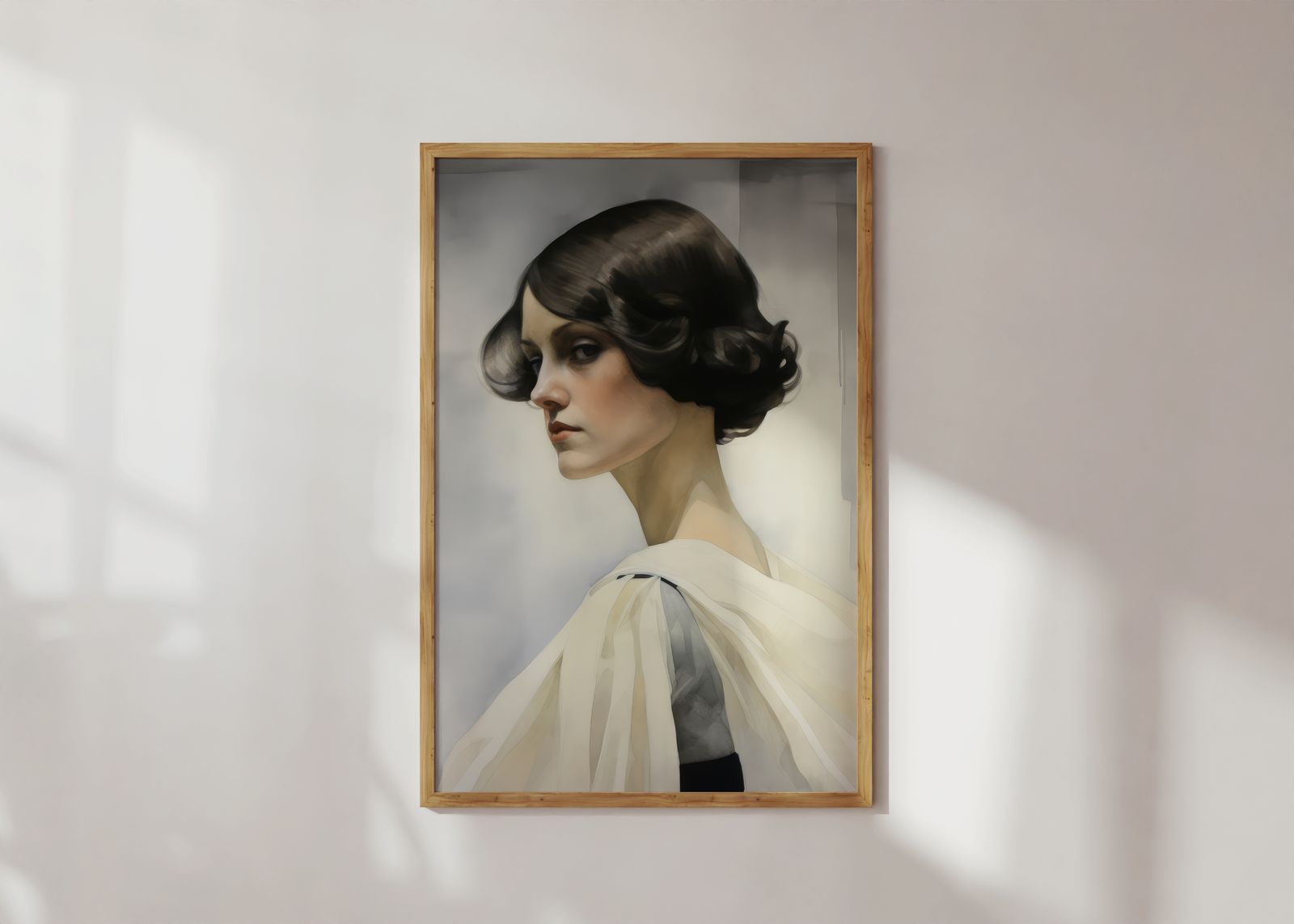 Poster - Elegant portret van een vrouw