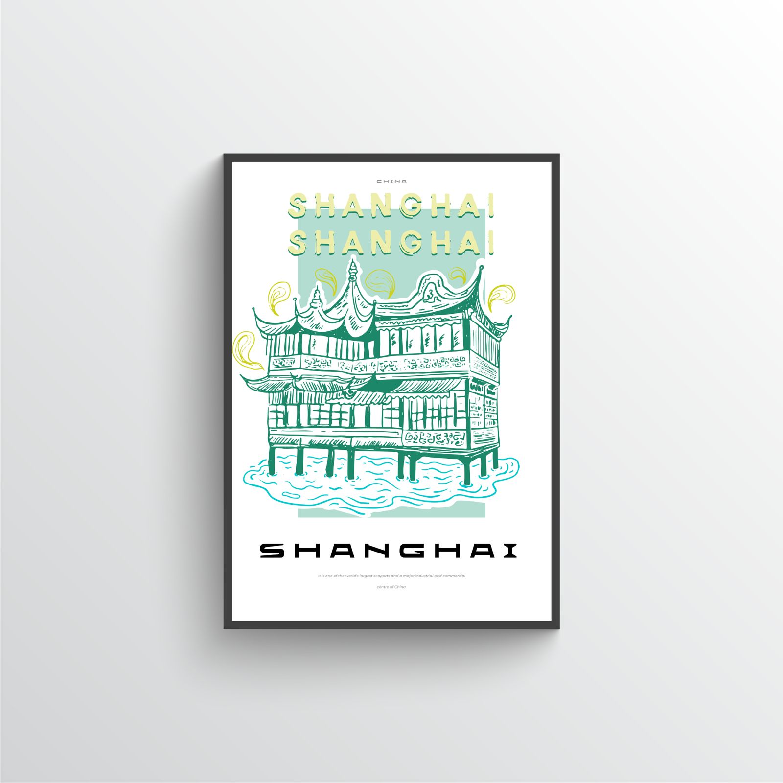 Shanghai Architectuur Poster