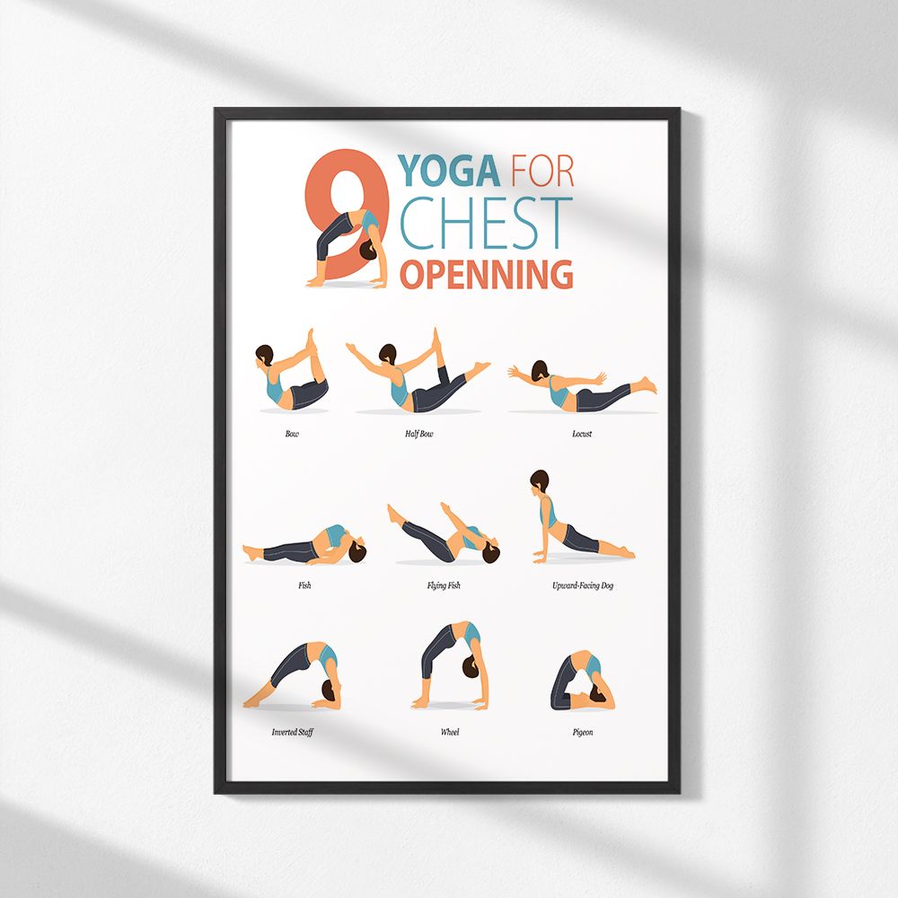 Poster - Yoga voor borstopening