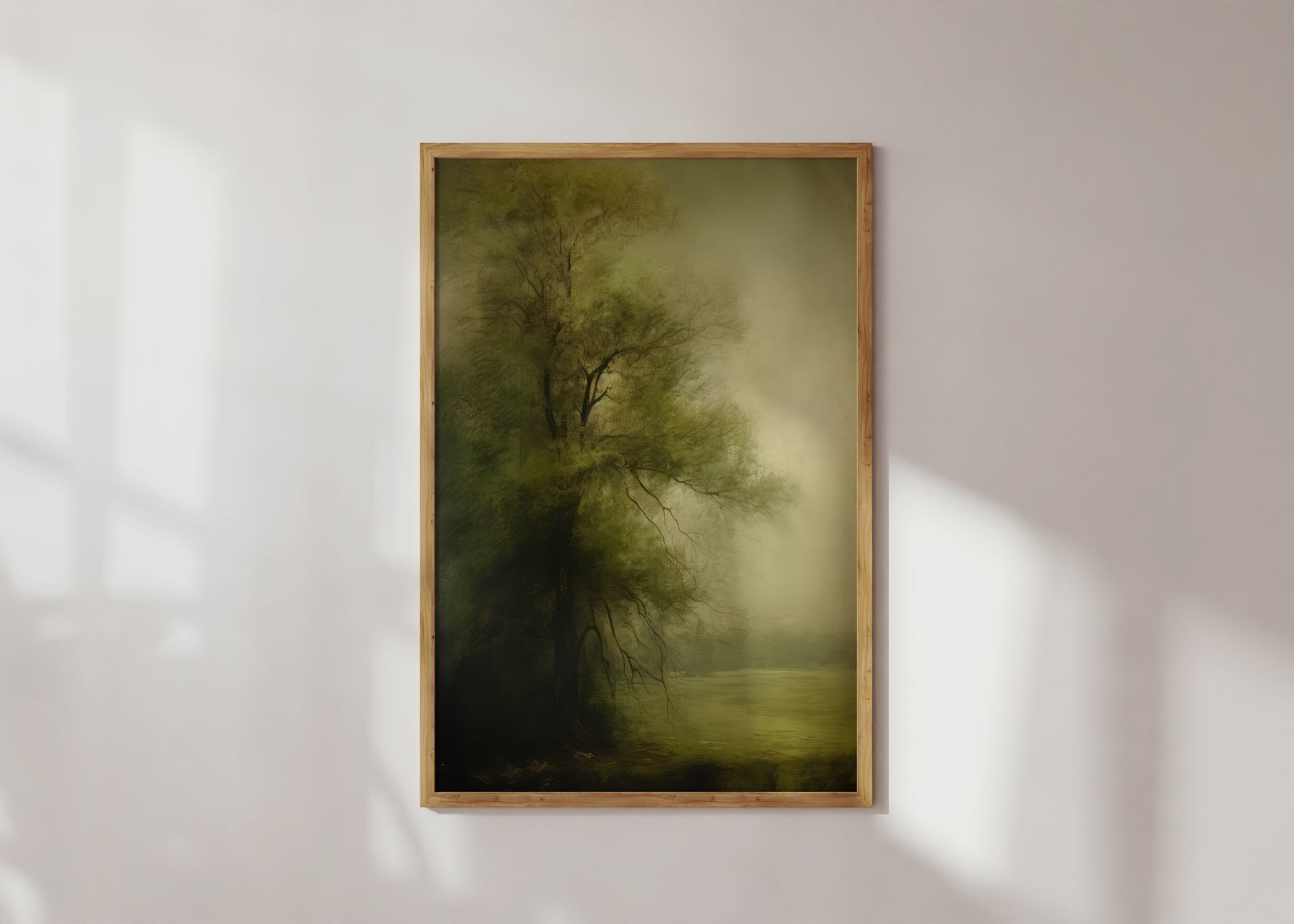 Poster - Betoverd Groen Landschap
