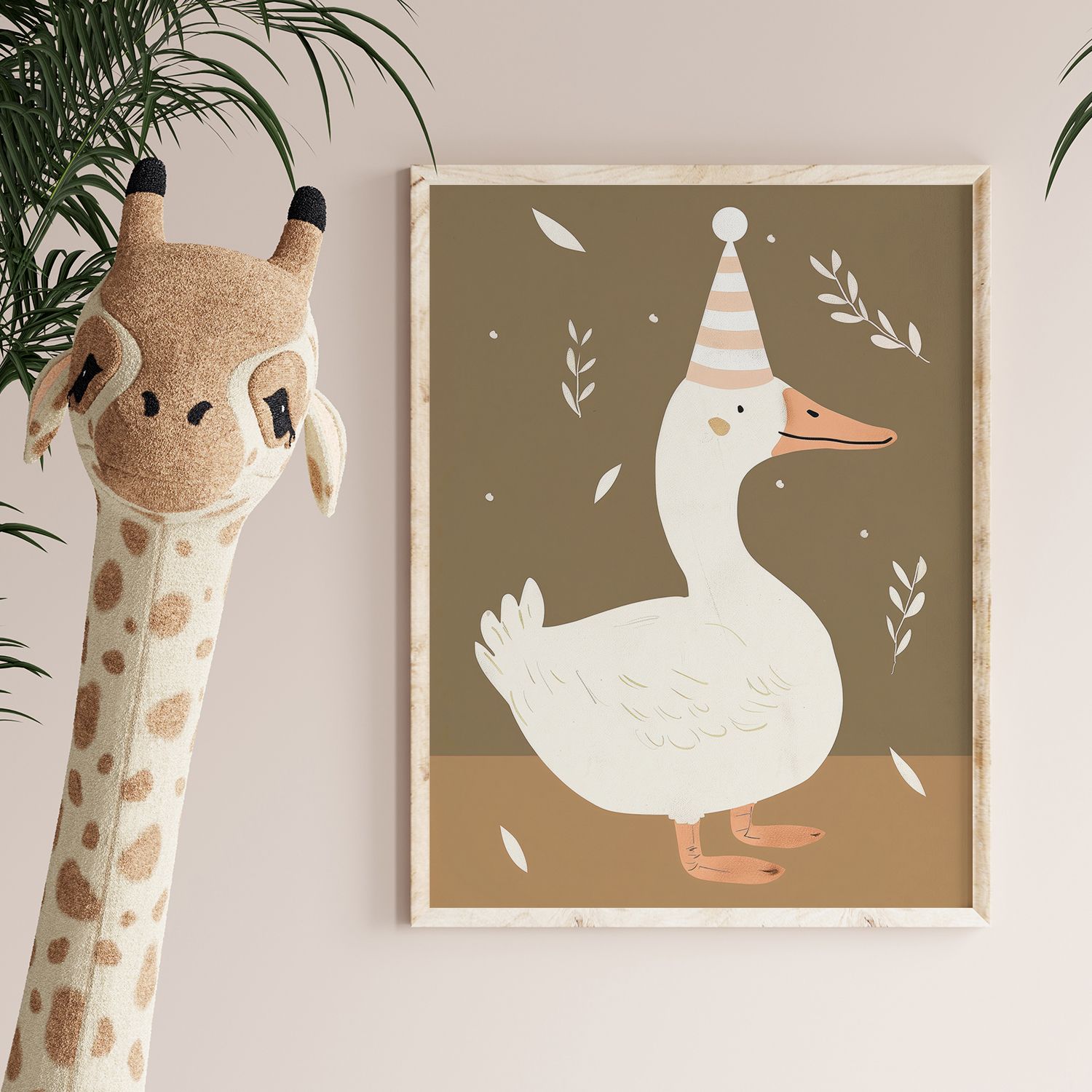 Poster - Eend met Feesthoed