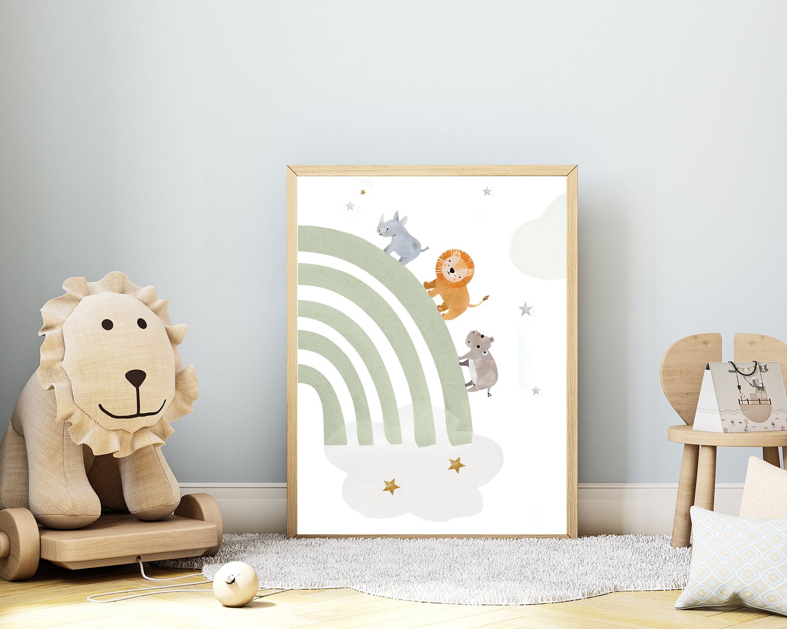 Dieren Regenboog Poster