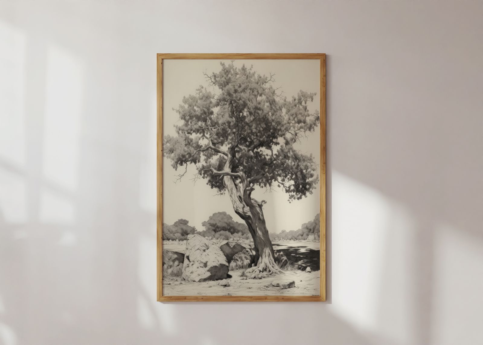 Poster - Serene Boomlandschap