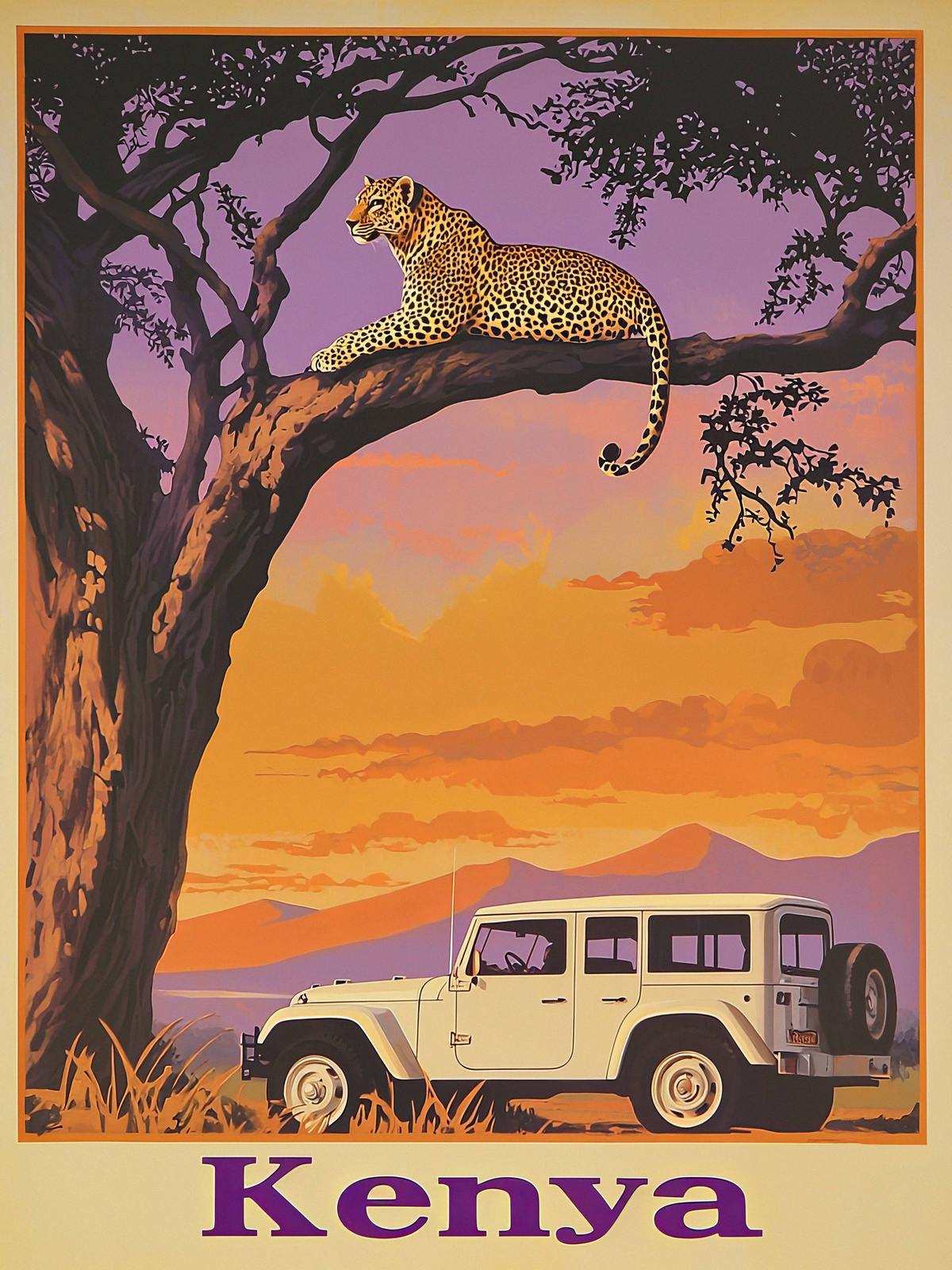 Poster - Kenia Safari Avontuur