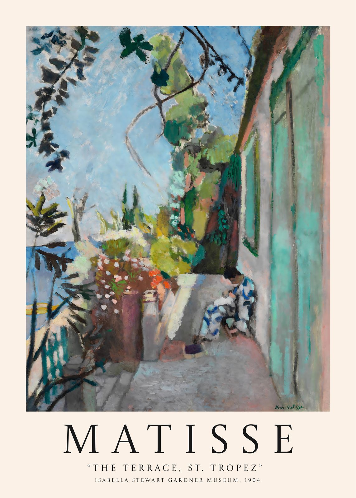 Poster - Het terras van Matisse