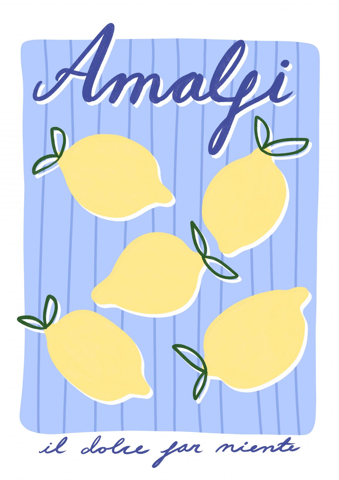 Poster - Amalfi Citroenen