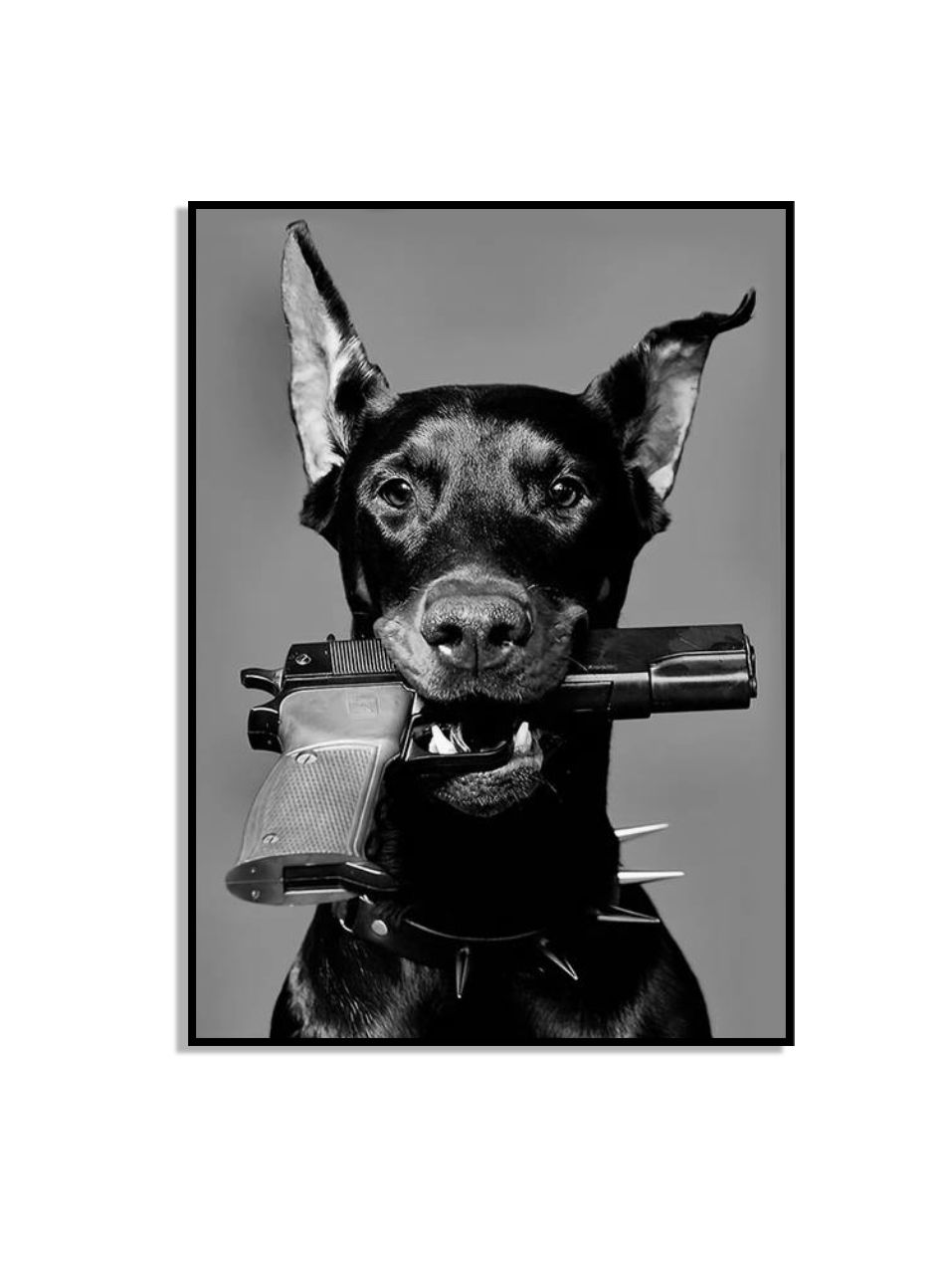 Zwarte Hond Muurposter