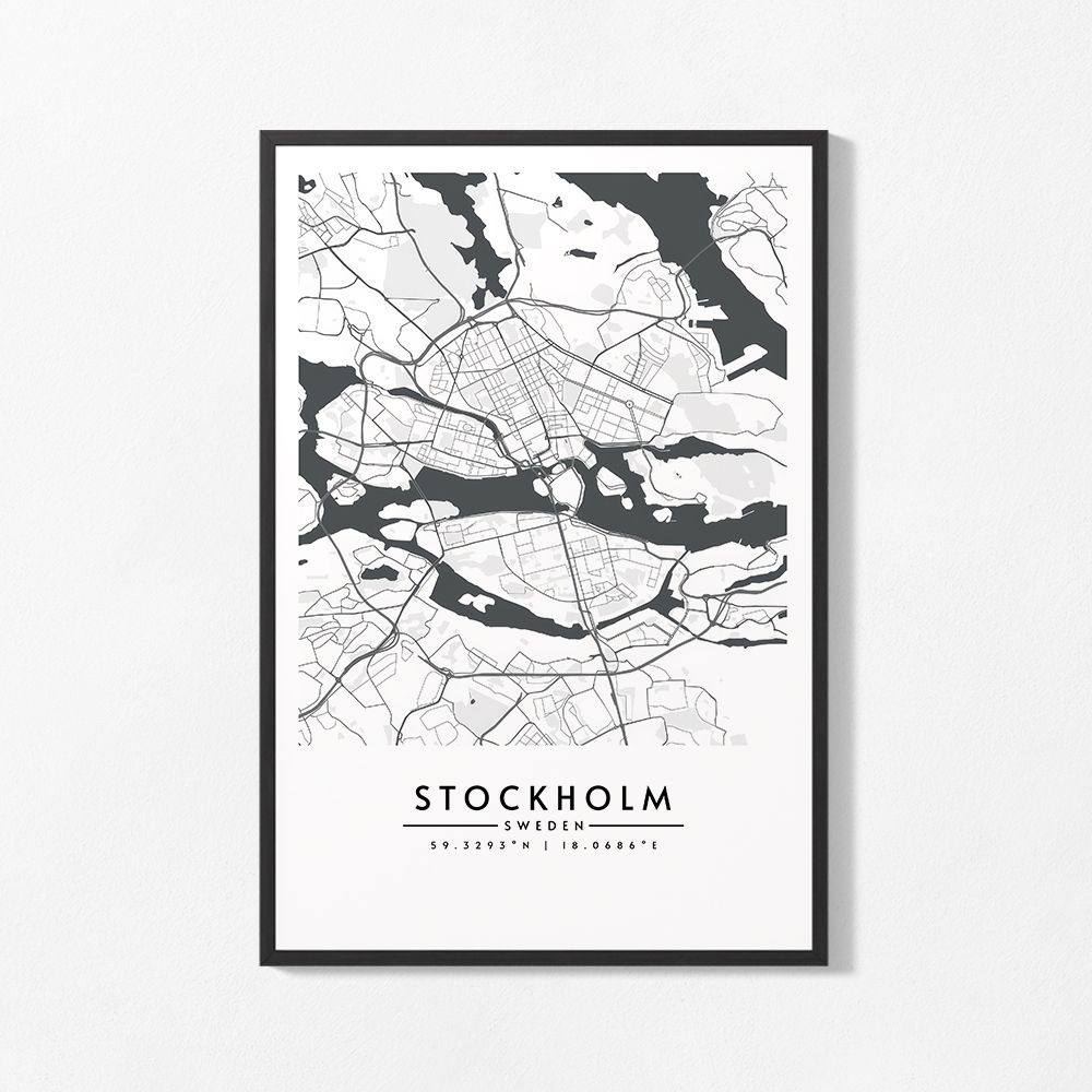 Poster - Stockholm Stadskaart