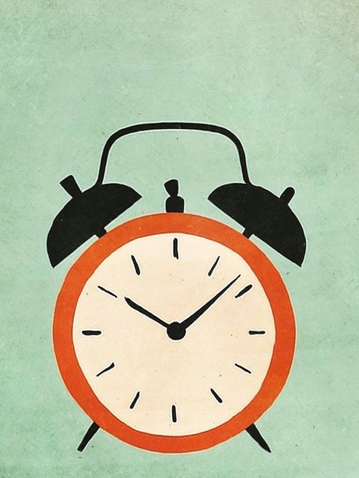 Poster - Retro Wekker