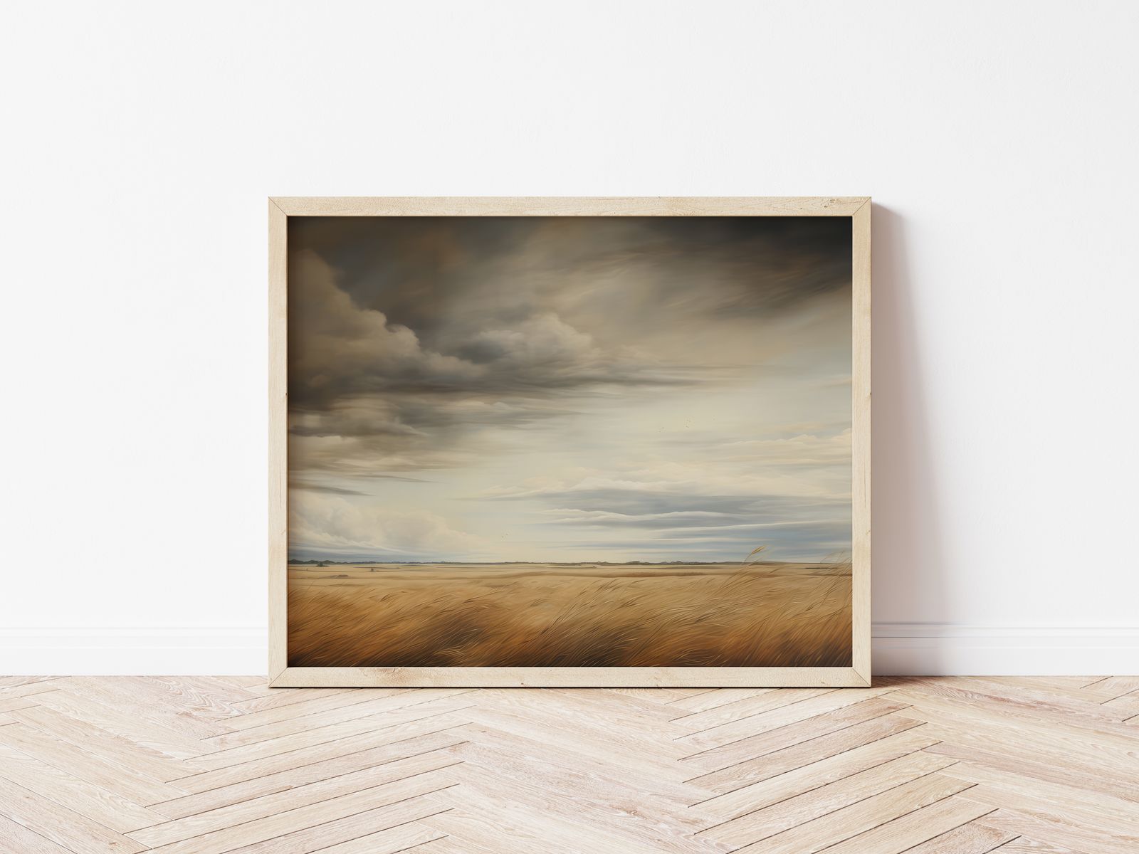 Poster - Stormachtig Veld