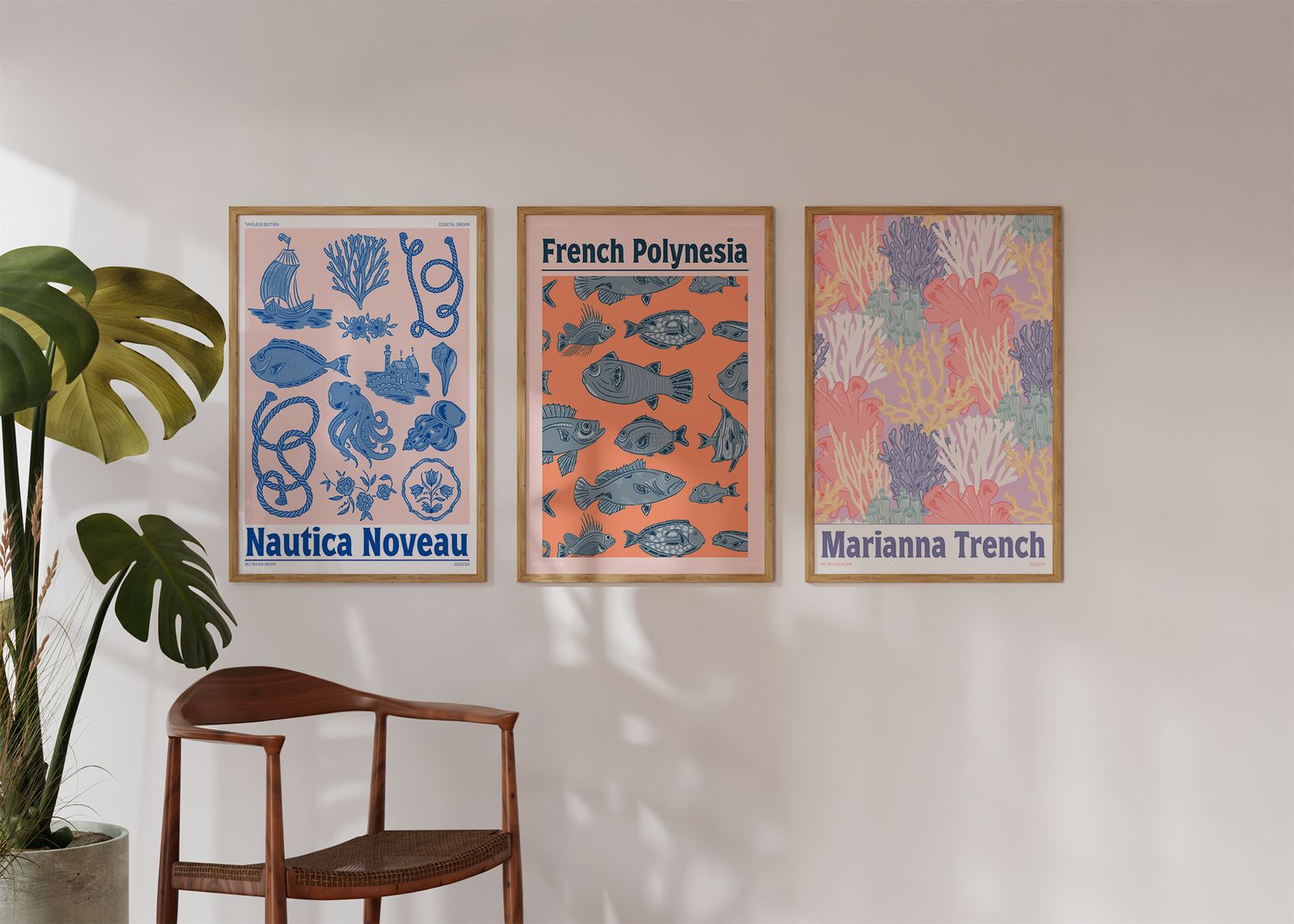 Poster - Kustdroom / Set van 3