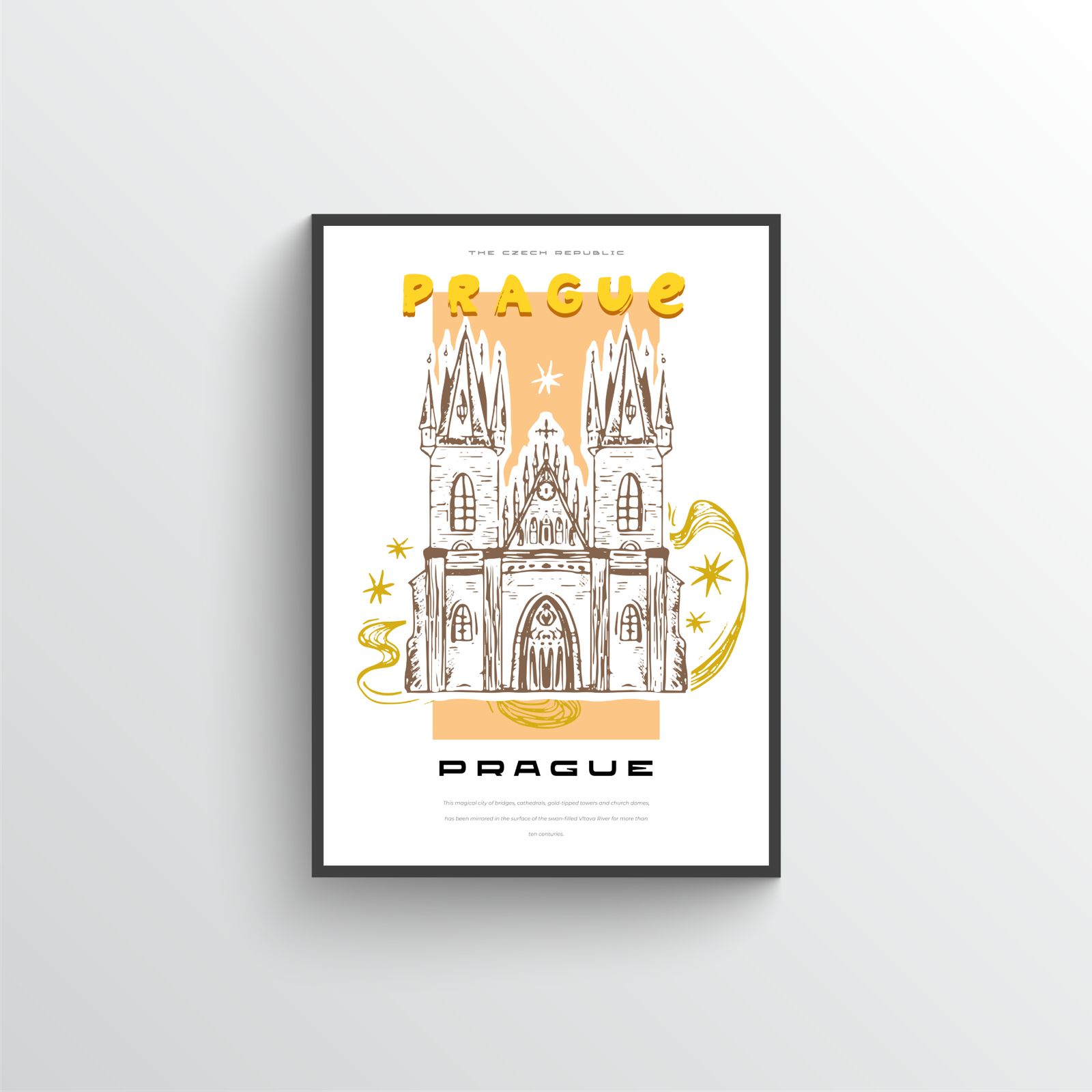 Praagse Kathedraal Poster