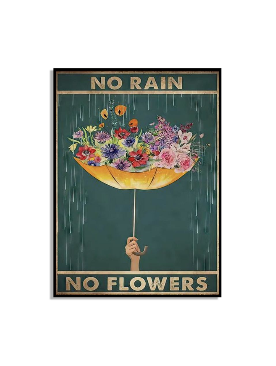 No Rain No Flowers Poster