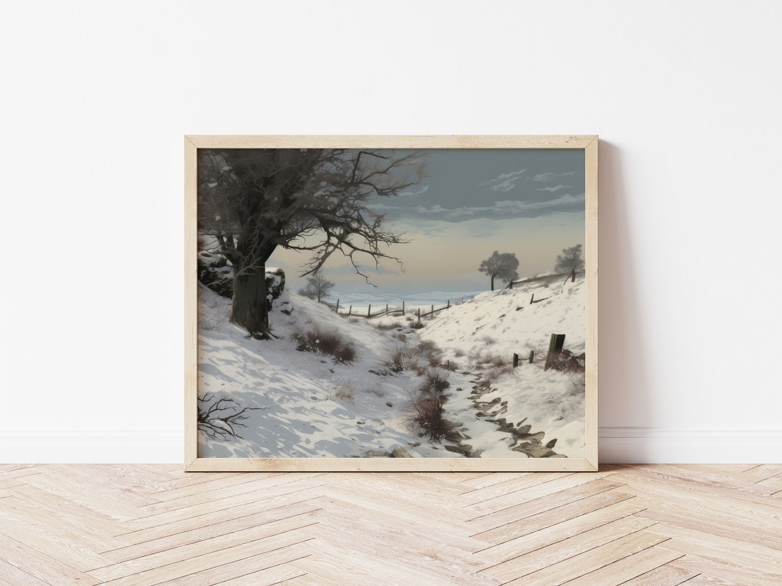 Poster - Winterlandschap
