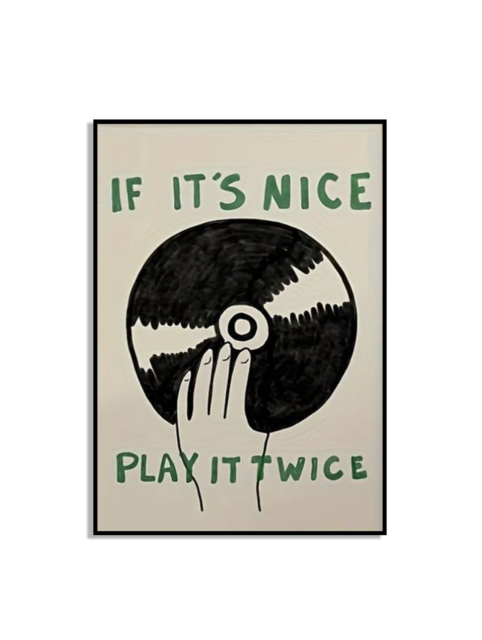 Vinyl Kunst Wandposter