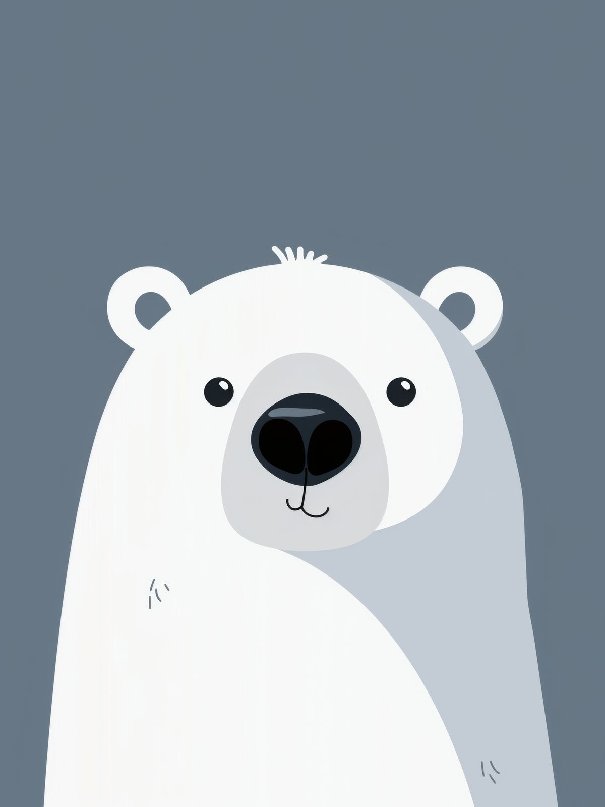 Poster - Schattige IJsbeer