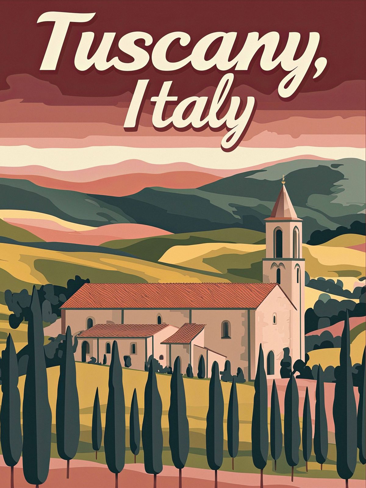 Poster - Toscane Italië