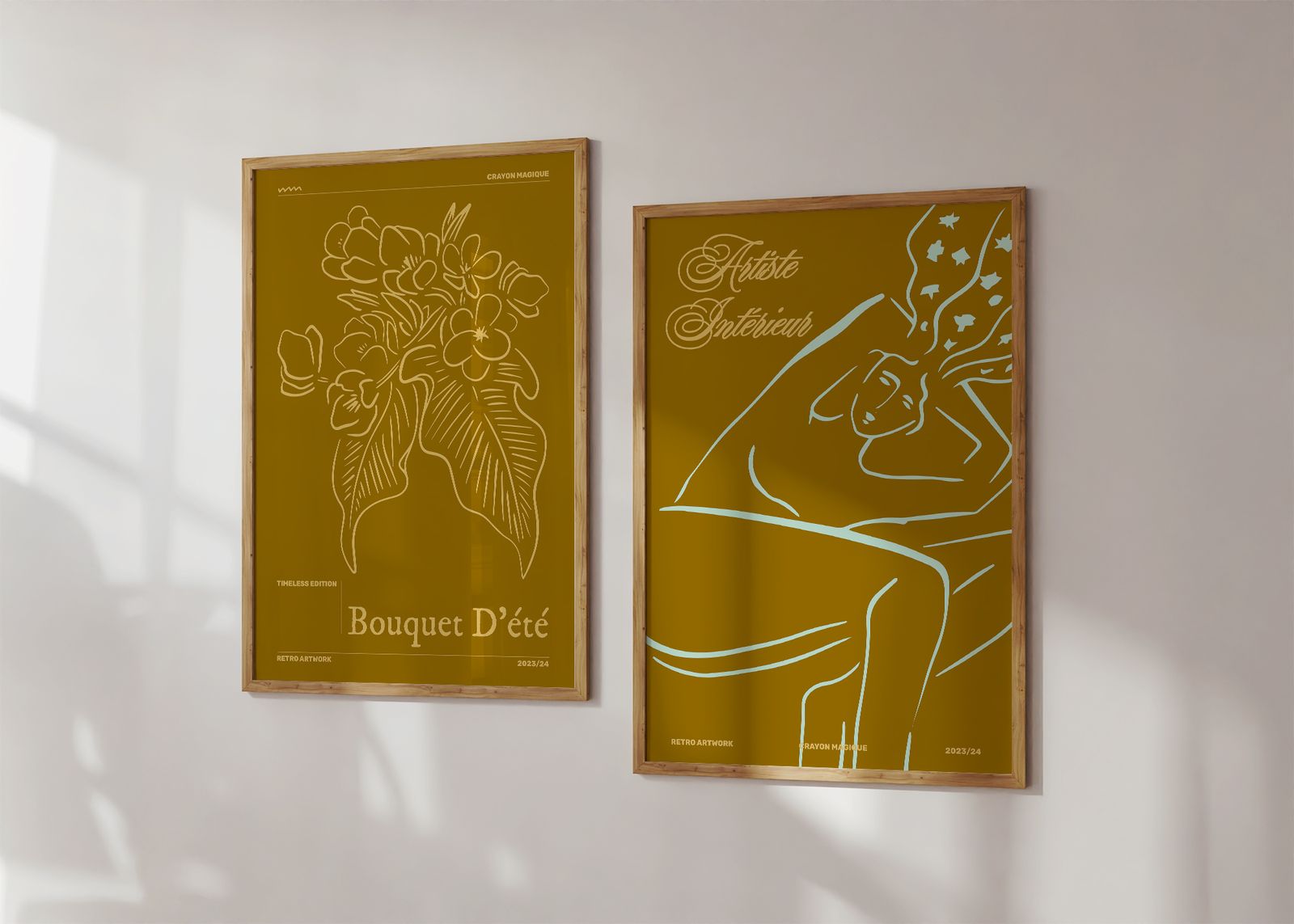 Poster - Retro Artwork Collection / Set van 2