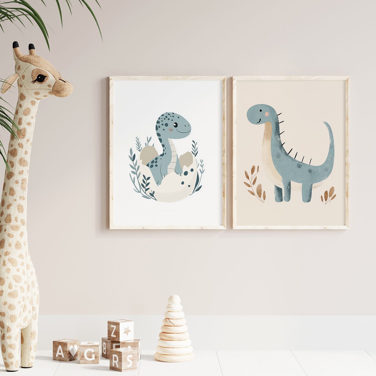 Poster - Dinosaur Duo / Set van 2