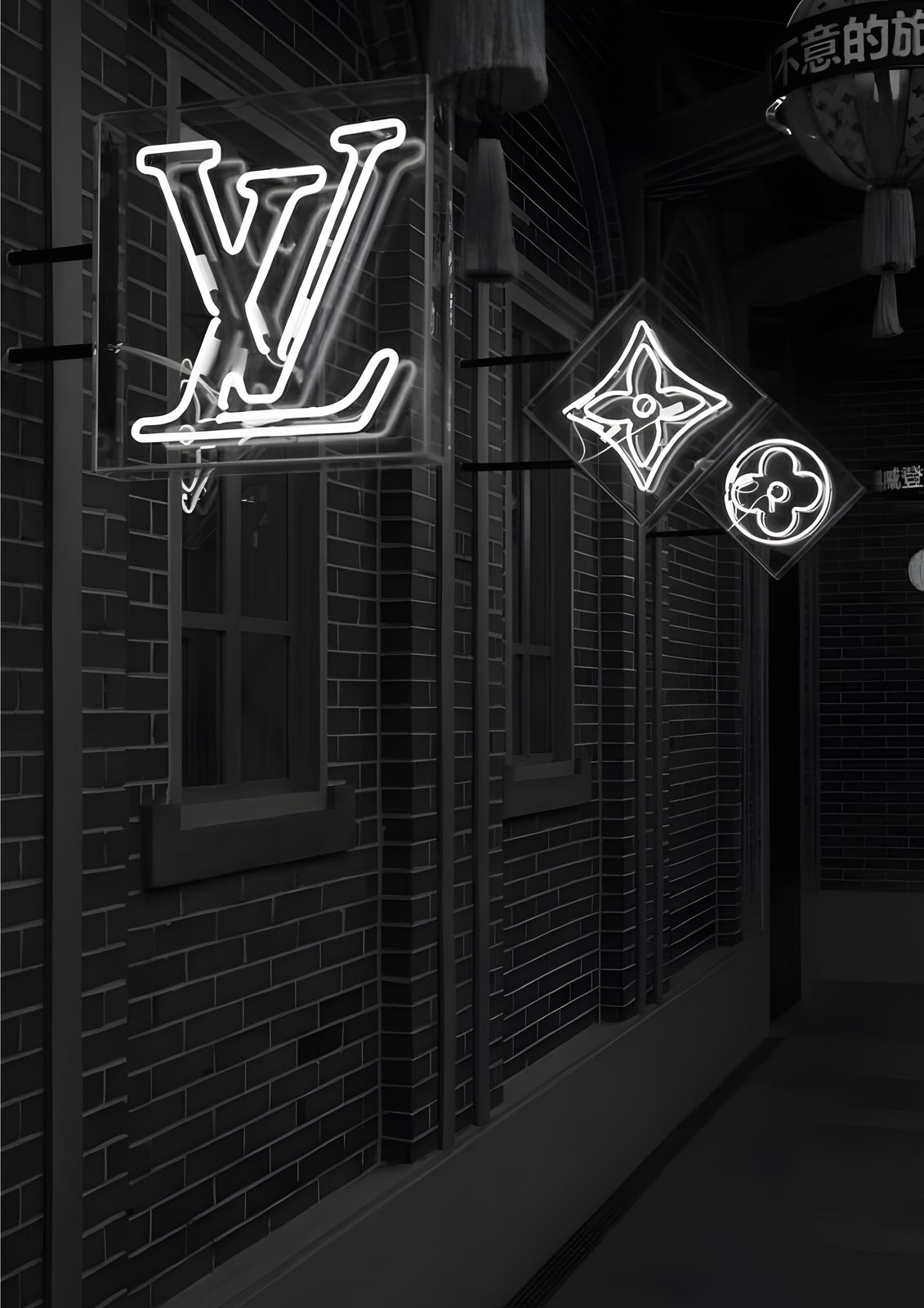 Neon LV Muurposter
