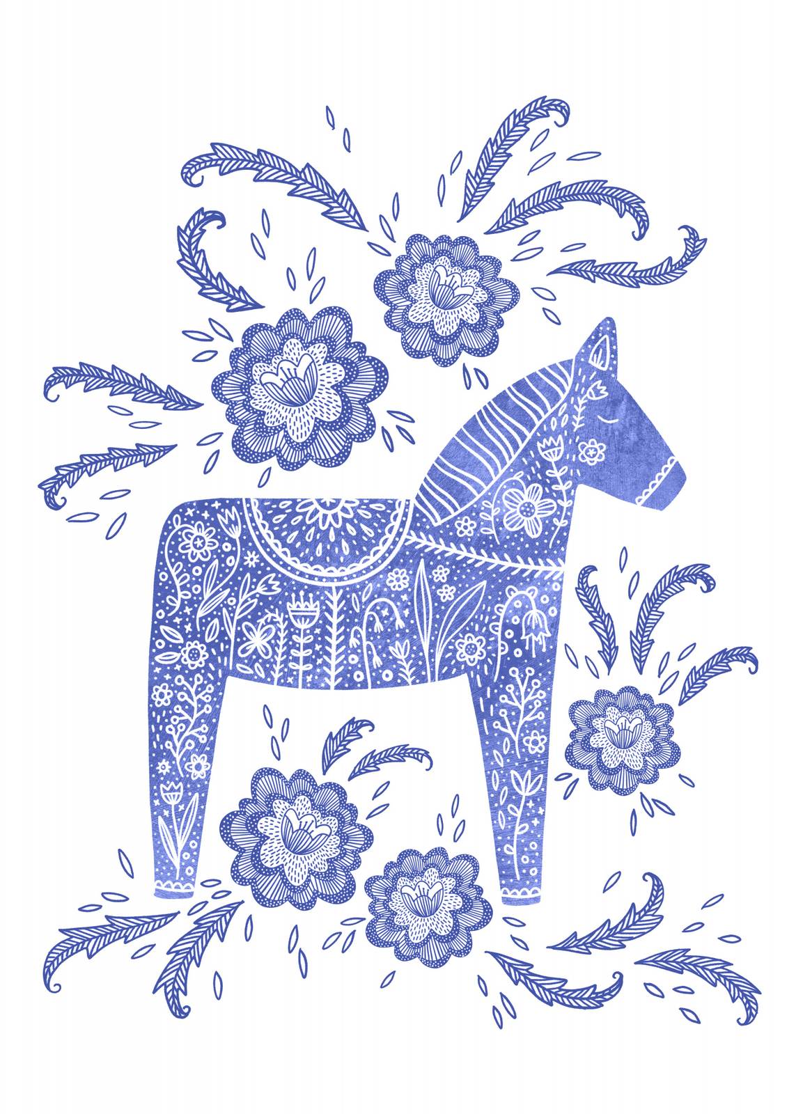 Poster - Scandinavisch Paard
