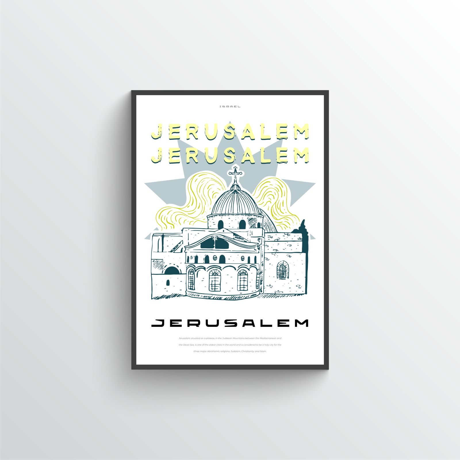 Jeruzalem Muurposter