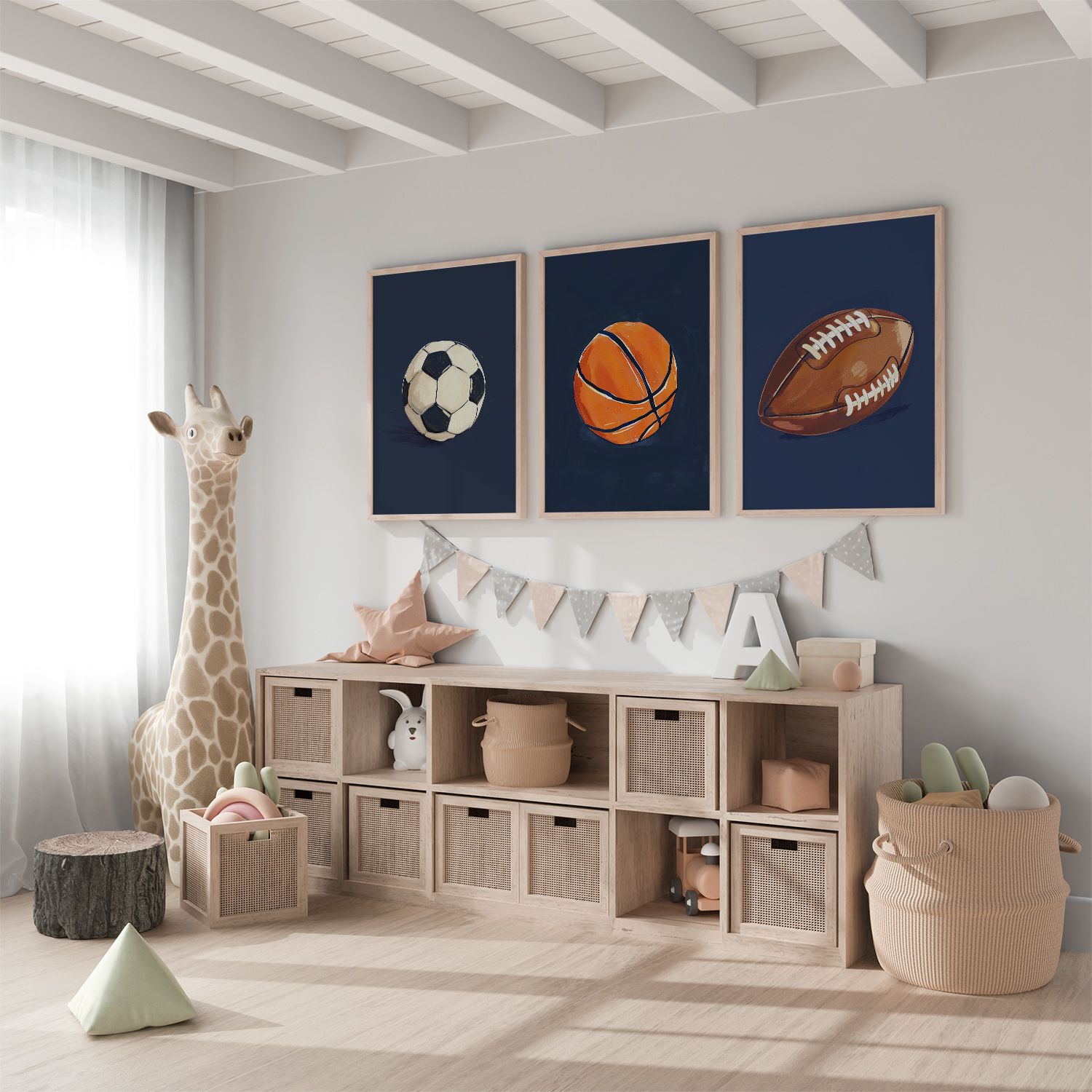 Poster - Sportbal Collectie / Set van 3