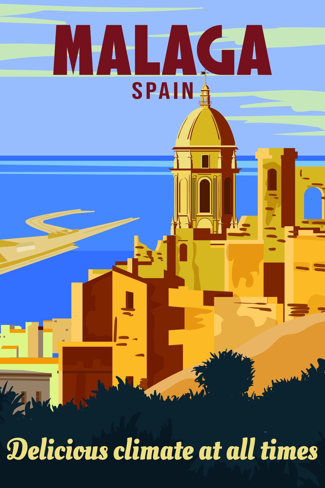 Malaga Spanje Reposter