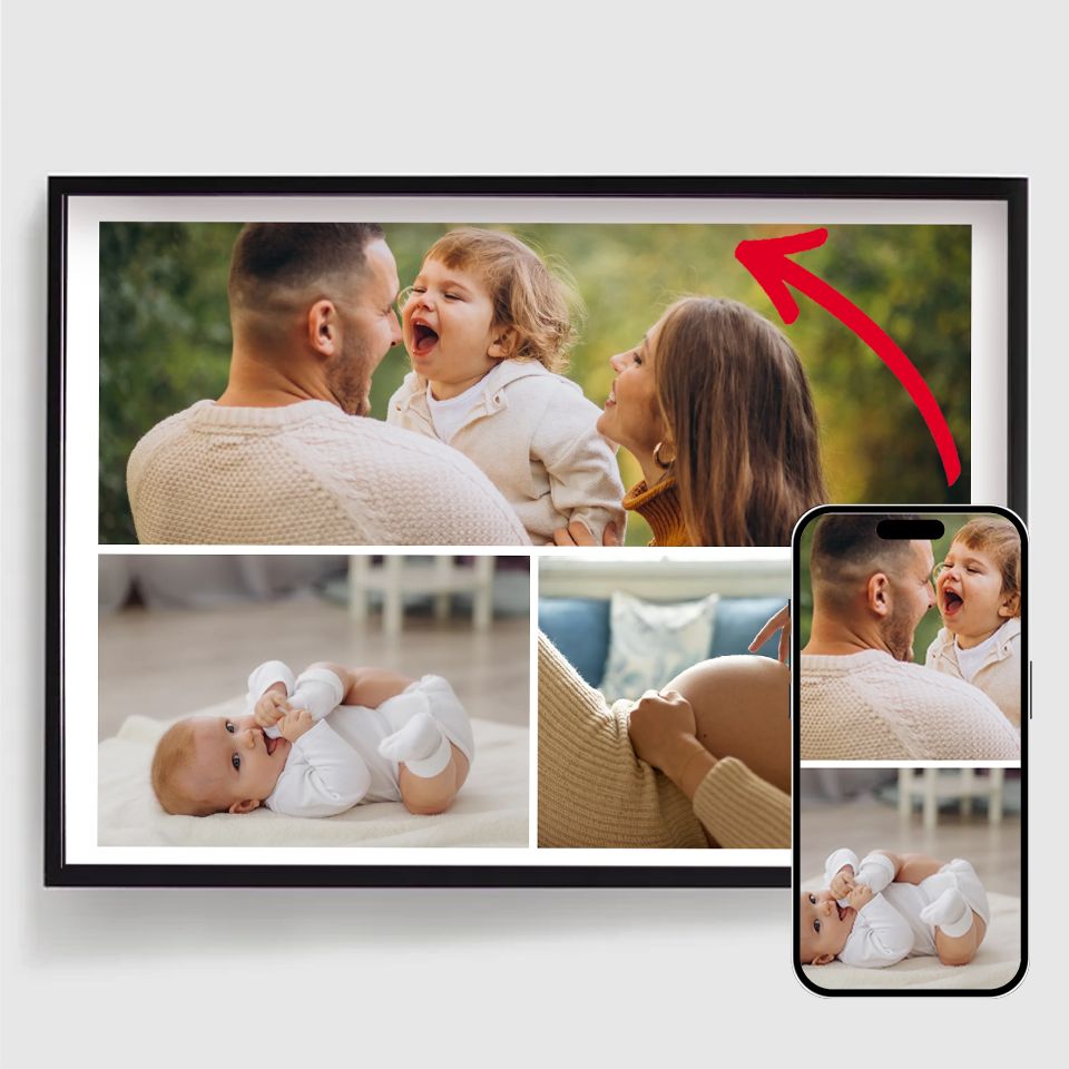 Gepersonaliseerde Posters - Upload uw eigen afbeeldingen - 3 Foto's Horizontaal
