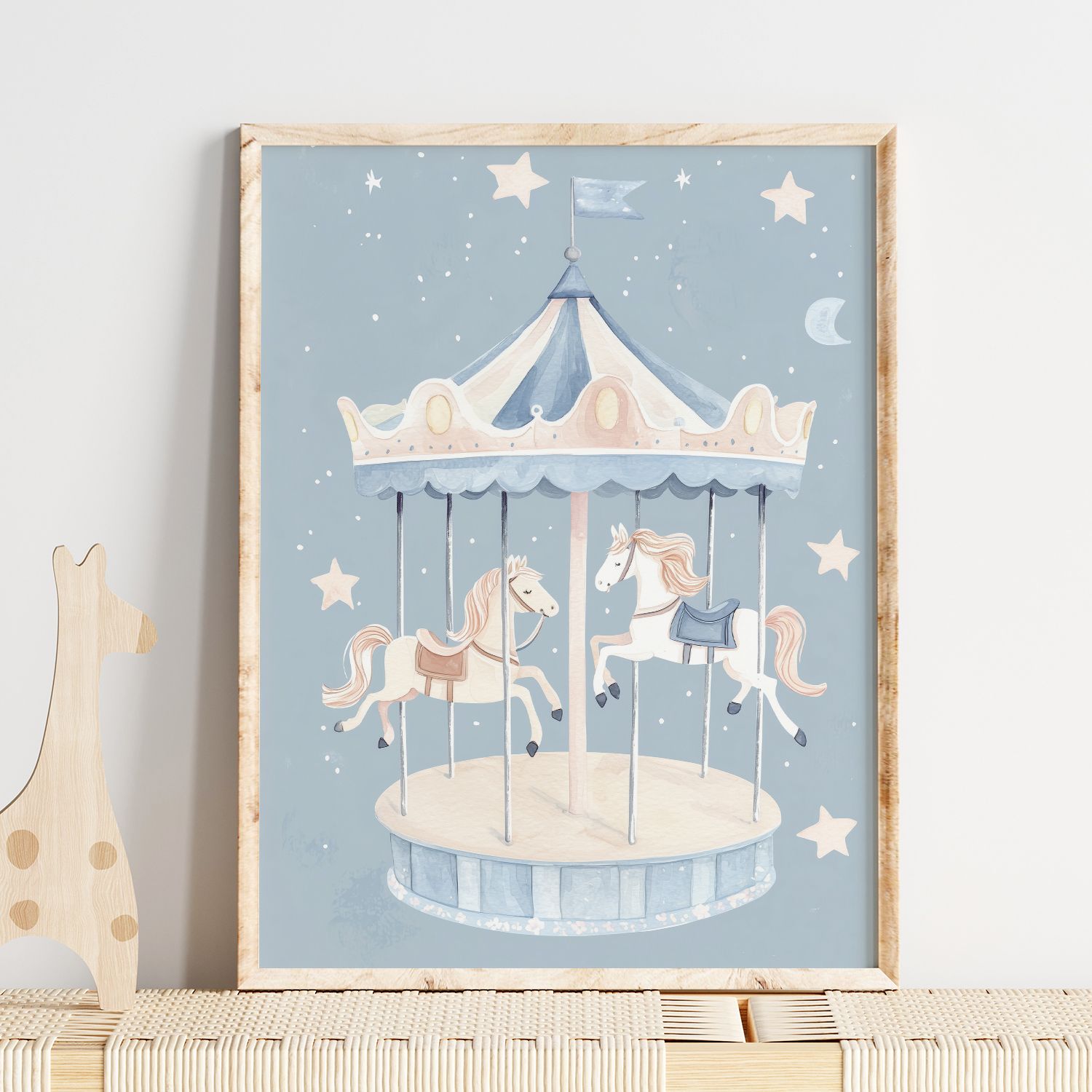 Poster - Carrouselpaarden