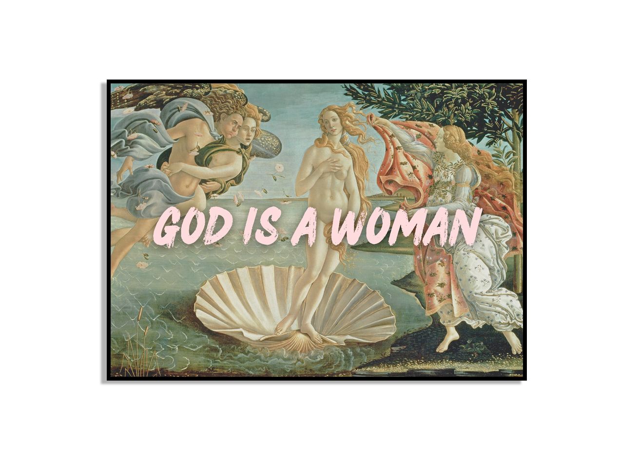 God is een Vrouw Poster