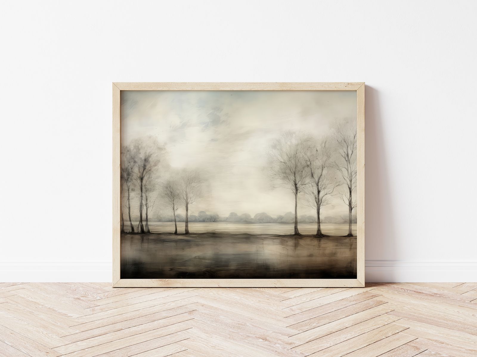 Poster - Serene Winterlandschap