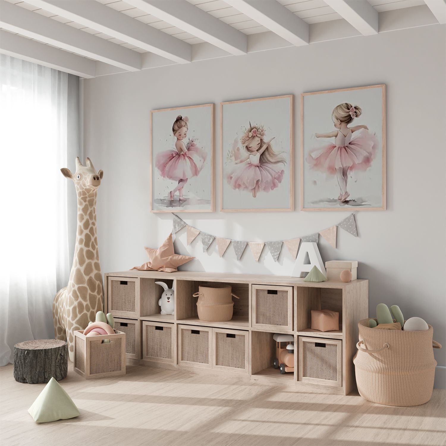 Poster - Dansende ballerina / Set van 3